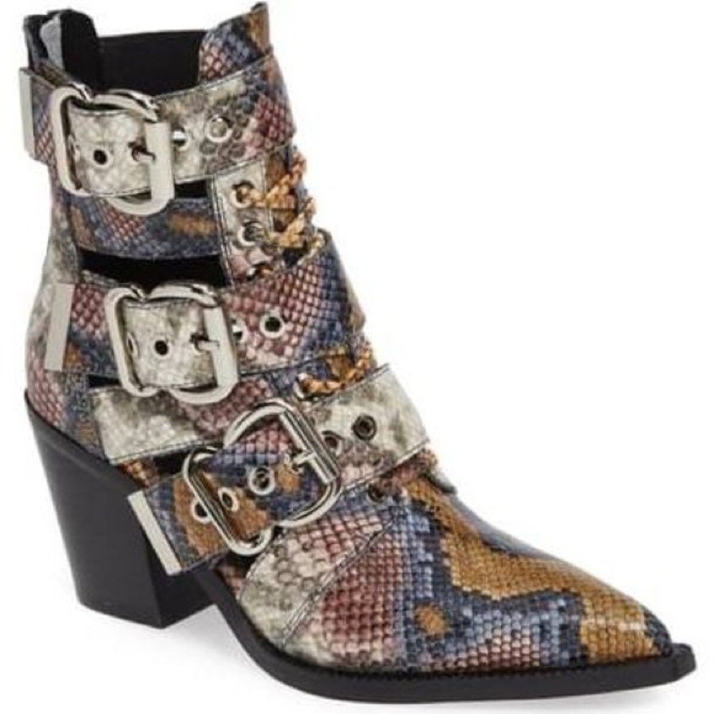 Jeffrey Campbell Caceres Buckle Boot Size 5